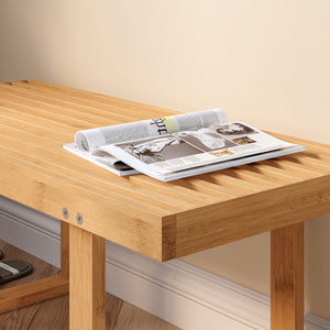 Ławka Aarela 91x41x38 cm bambus [en.casa]