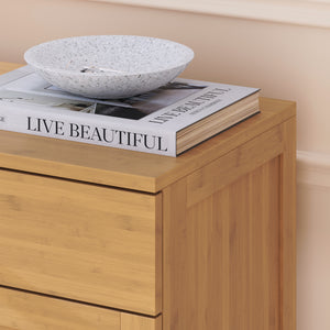 Szafka na buty Aarela 67x66x34 cm bambus [en.casa]