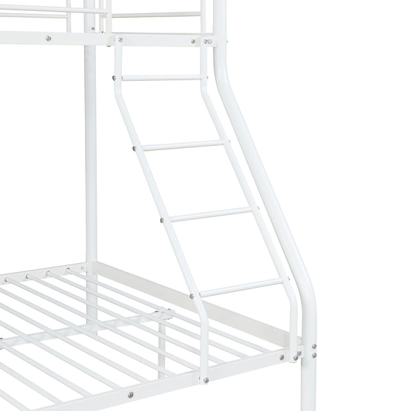 Metalowe łóżko piętrowe Sortland 200x140/90 cm z materacami [neu.haus]