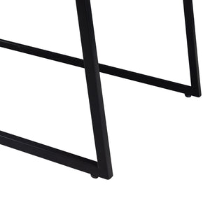 Stolik kawowy Hyllestad zestaw 2 sztuk czarny/betonowy [en.casa]