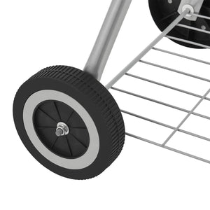 Apricena grill okrągły 80x49x47cm czarny [casa.pro]