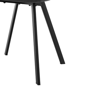 Krzesło do jadalni Lexnitz zestaw 4 kanciastych nóg ciemnoszare [en.casa]