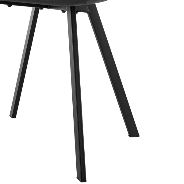 Krzesło do jadalni Lexnitz zestaw 4 kanciastych nóg ciemnoszare [en.casa]