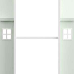 Obrotowa półka dziecięca Vipsali 108x40x40 cm miętowa zieleń/biała [en.casa]