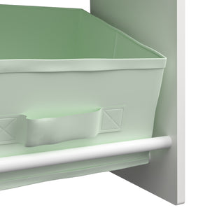 Półka dziecięca Vipsali 90x60x27 cm miętowa zieleń/biała [en.casa]