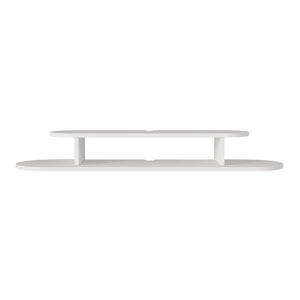 Wisząca półka TV Targema 120x30x16 cm Biała [en.casa]