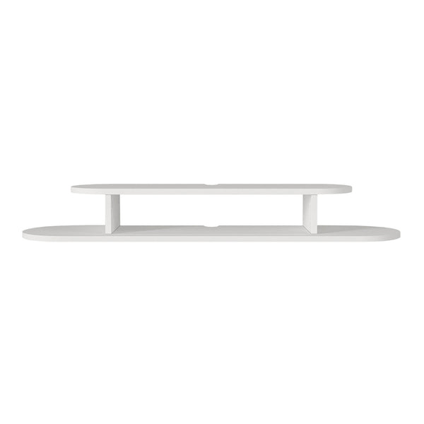 Wisząca półka TV Targema 120x30x16 cm Biała [en.casa]