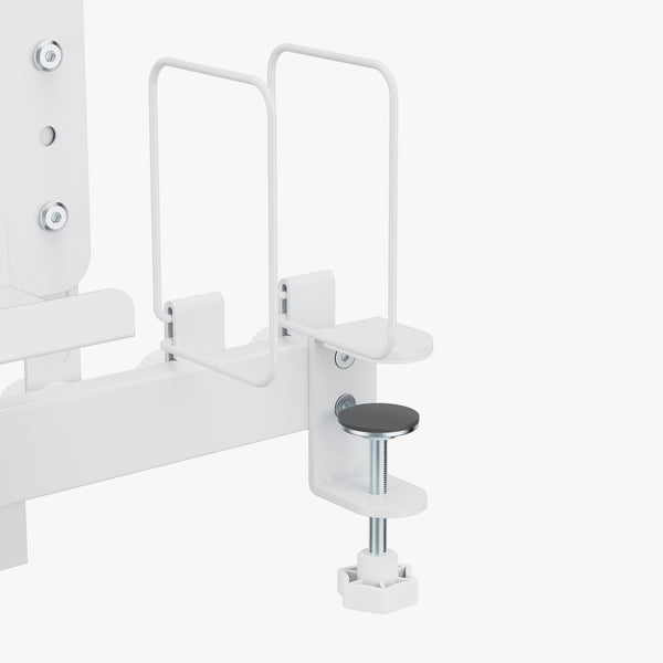 Organizer na biurko Sauda 50x50 cm stalowy biały [en.casa]