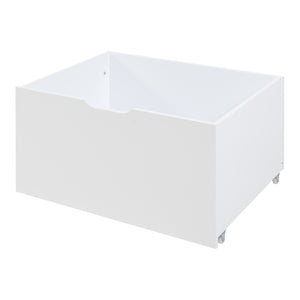 Surnadal łóżko domowe z materacem 90x200 cm drewno sosnowe biały/naturalny [en.casa]