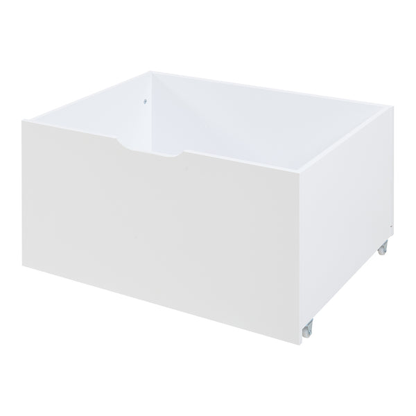 Surnadal łóżko domowe z materacem 90x200 cm drewno sosnowe biały/naturalny [en.casa]