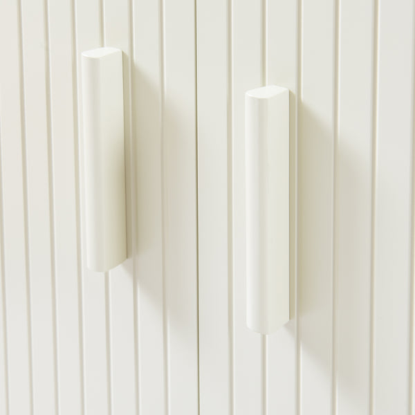 Kredens Ferrersp z 2 drzwiczkami 80x80x40 cm dąb/kolory piasku [en.casa]