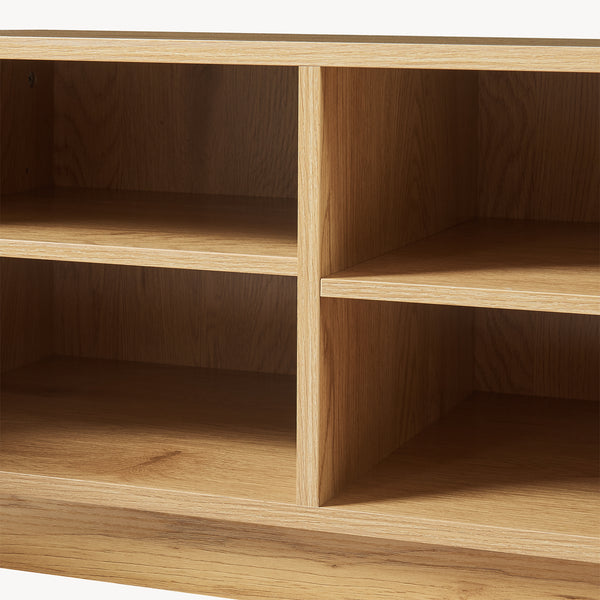 Szafka RTV Ferrersp z 2 drzwiami 140x40x45 cm dąb/sand [en.casa]