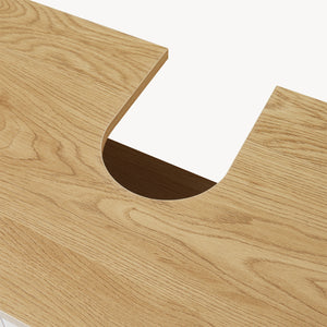 Szafka pod umywalkę Ferrersp 80x60x35 cm dąb optyka/piaskowy [en.casa]