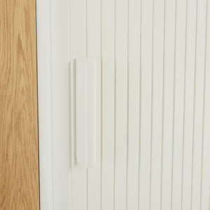 Szafka wysoka Ferrersp 160x42x35 cm dąb/kolory piaskowe [en.casa]