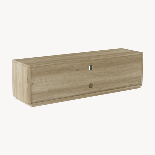 Szafka RTV Trömi 150x40x43 cm dąb optyczny/szary [en.casa]