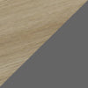 Sideboard Trömi 75x120x30 cm dąb optyka/szary [en.casa]