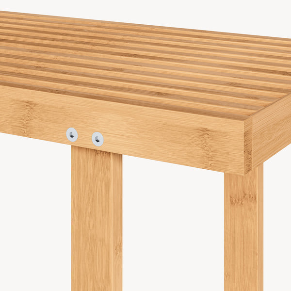 Ławka Aarela 91x41x38 cm bambus [en.casa]