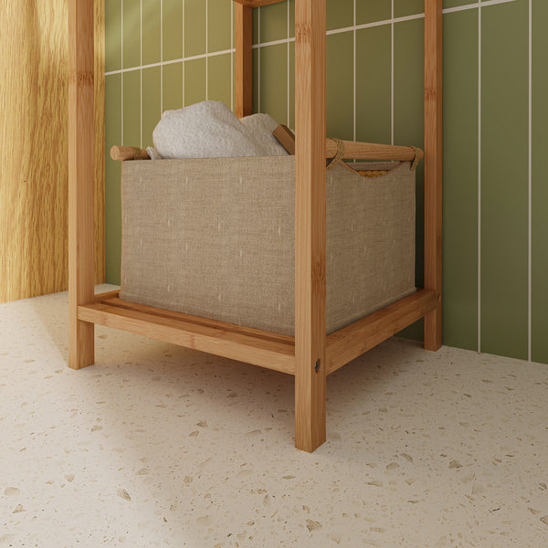 Regał łazienkowy Anun 128x30x30 cm bambus naturalny [en.casa]