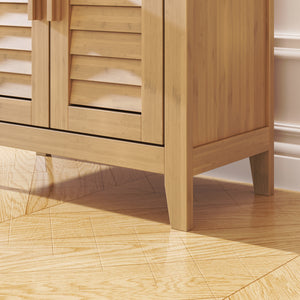Szafka boczna Rirg 92x50x25 cm bambus naturalny [en.casa]