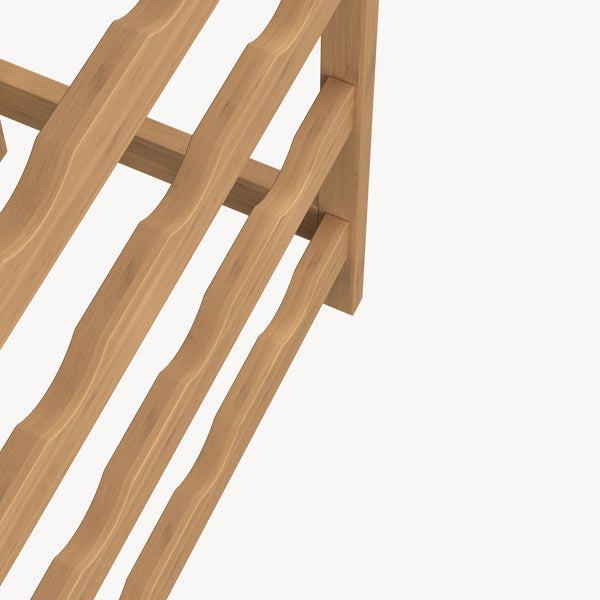 Regał na wino Fillby 100x47x29 cm bambus naturalny [en.casa]