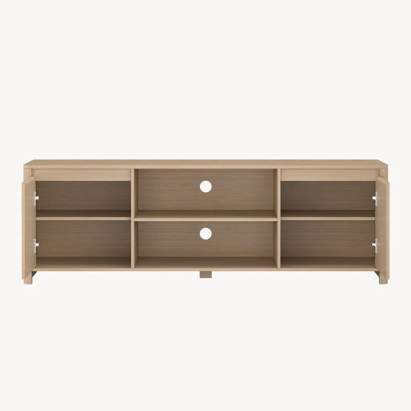 Szafka RTV Takranmaa 150x40x50 cm dąb dekor [en.casa]