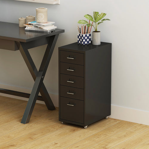 Kökar mobilny cokół z 5 szufladami 69x28x41 cm [en.casa]