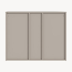 Szafa na akta Kliri stalowa 100x32x81 cm ciepły szary [en.casa]