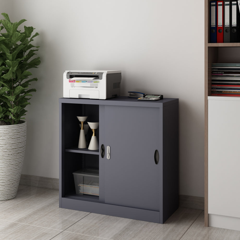 Aktenschrank Rieti Stahl 90x40x90 cm in versch. Farben [en.casa] - premiumXL