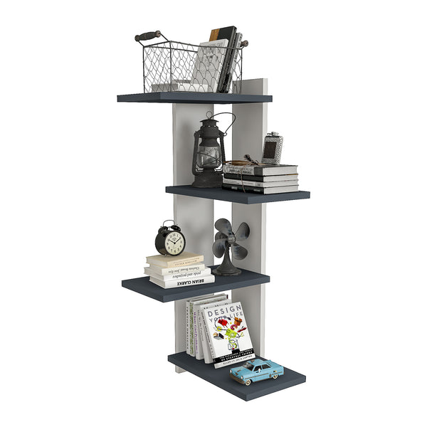 Półka ścienna Hasvik 39,5x39,5x90 cm [en.casa]