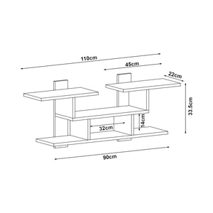 Półka ścienna Indre 110x24x33,5 cm [en.casa]