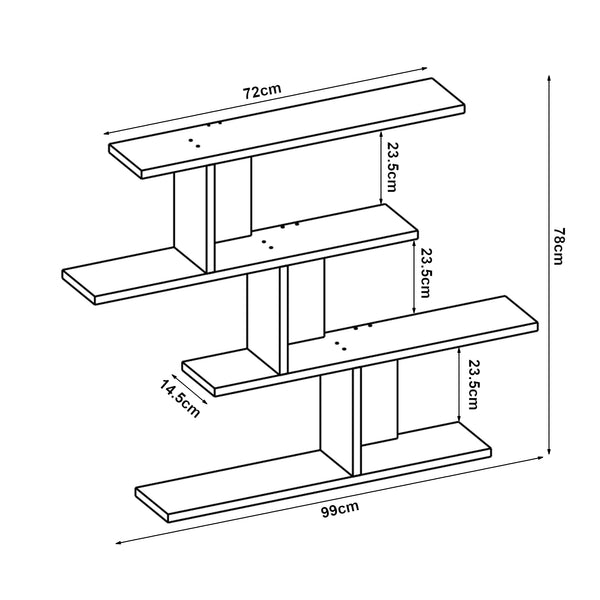 Półka ścienna Hökkomi [en.casa]