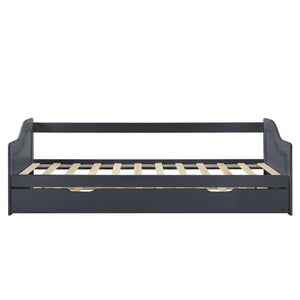 Łóżko tandemowe 90x200 cm ze stelażem listwowym [en.casa]