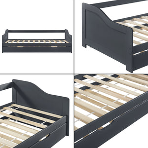 Łóżko tandemowe 90x200 cm z 2 materacami en.casa