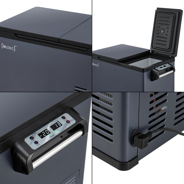 Lodówka samochodowa Alberona niebiesko-szara [in.tec]