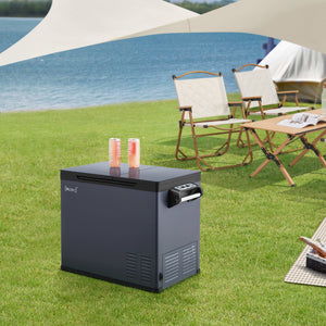 Lodówka samochodowa Alberona niebiesko-szara [in.tec]