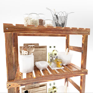 Drewniana półka łazienkowa Kinnula w różnych kolorach i rozmiarach Kolory i rozmiary [en.casa]