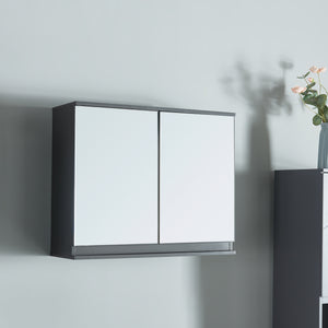 Spiegelschrank Overath 60x20x50 cm Grau [en.casa] - premiumXL