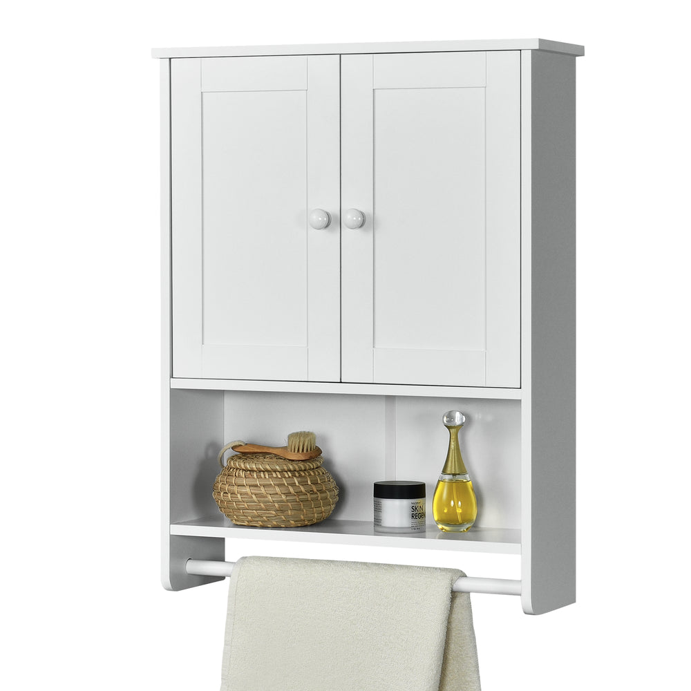 Szafka łazienkowa Steyr 65x49x15 cm z wieszakiem na ręczniki MDF różne kolory en.casa - premiumXL