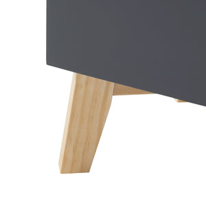 Szafka łazienkowa Overath szara [en.casa]