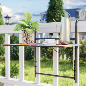 Wiszący stolik balkonowy Petäjävesi [en.casa]