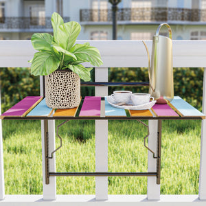 Wiszący stolik balkonowy Petäjävesi [en.casa]