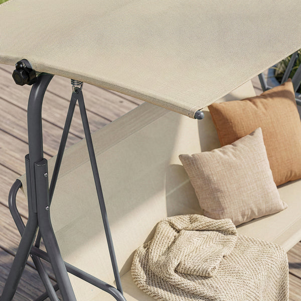 Huśtawka ogrodowa Satten 3-osobowa [en.casa]