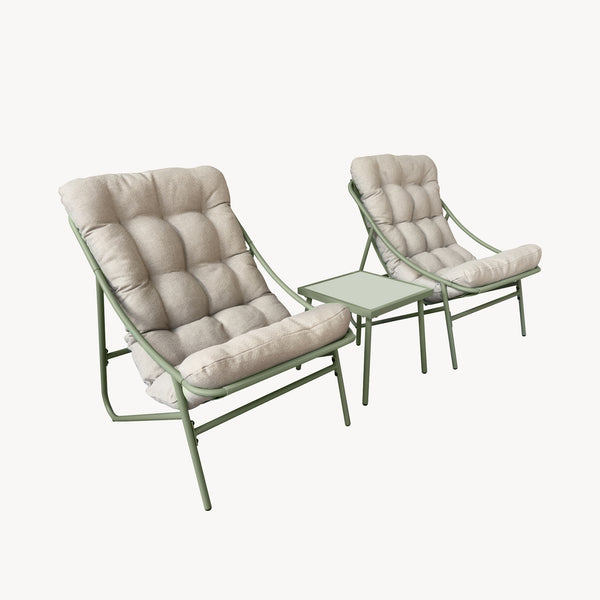 Zestaw mebli ogrodowych Trölleping 3-częściowy [en.casa]