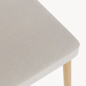 Zestaw krzeseł do jadalni Jördfjok tkanina w optyce rattanu/beżowy [en.casa]