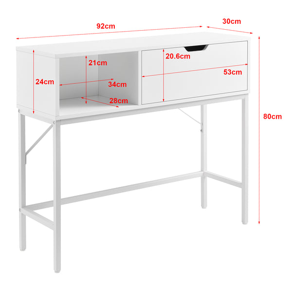 Stół konsolowy Tranemo 92x30x80cm w różnych kolorach. kolory [en.casa]