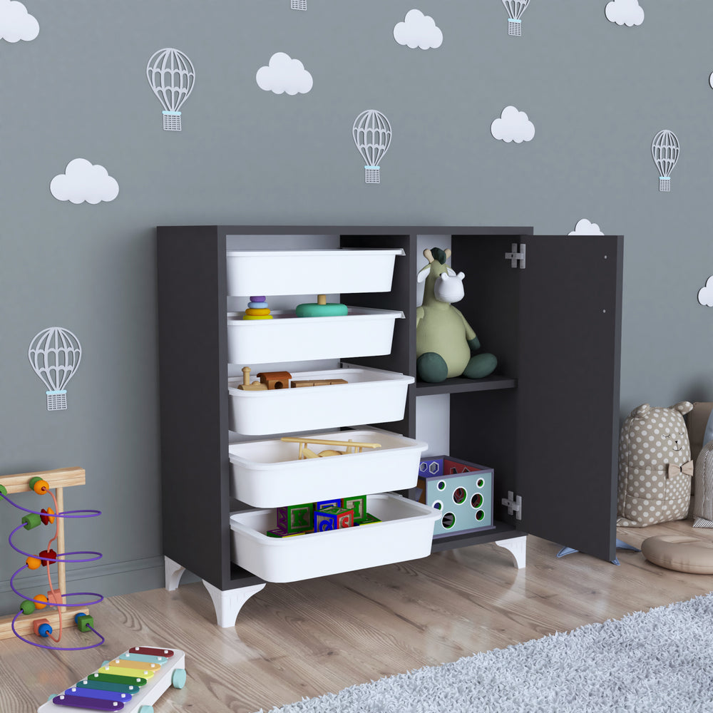 Beistellschrank Aurland 78,5x77x30cm in versch. Farben [en.casa] - premiumXL