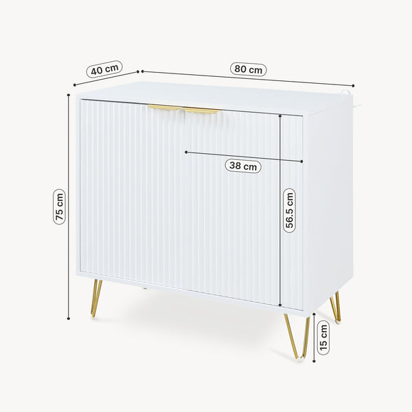 Szafka boczna Trondi 75 x 80 x 40 cm [en.casa]