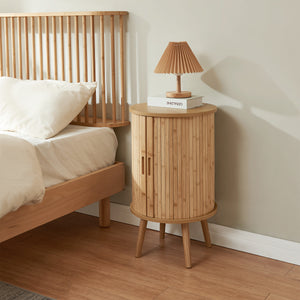 Stolik nocny Nordkapp 65x40 cm bambus [en.casa]