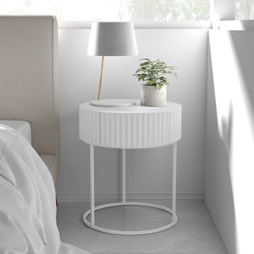 Stolik boczny Rill z szufladą [en.casa]