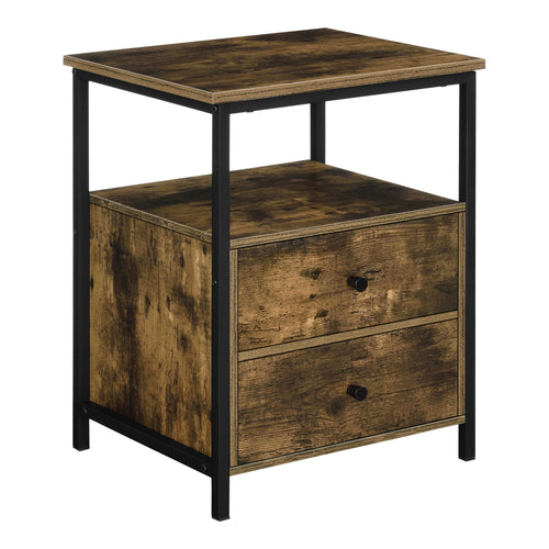 Stolik boczny Alstahaug z szafkami 59x45x40cm [en.casa]